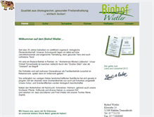 Tablet Screenshot of biohof-wietler.de